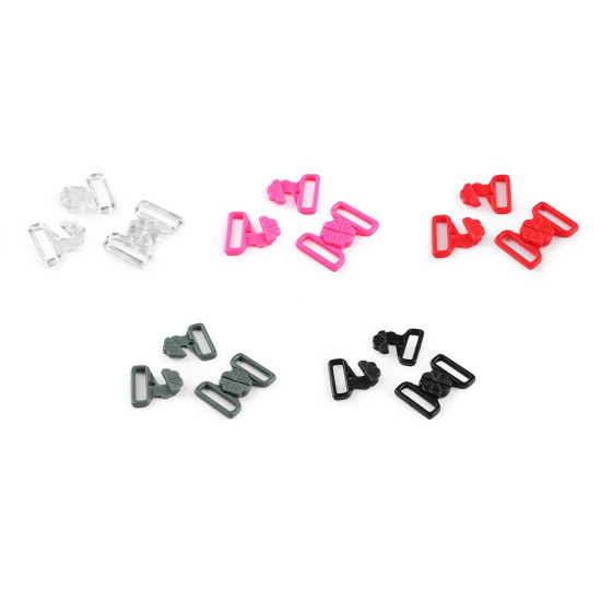 Zapięcie do stroju kąpielowego szerokość 17 mm plastikowe - Niebieski dziecięcy (20 Pary) Zapięcie do stroju kąpielowego szerokość 17 mm plastikowe - Niebieski dziecięcy (20 Pary)
