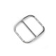 Buckle slider with rhinestones, pulling hole 40 mm - Nickel (2 Pieces) Buckle slider with rhinestones, pulling hole 40 mm - Nickel (2 Pieces)