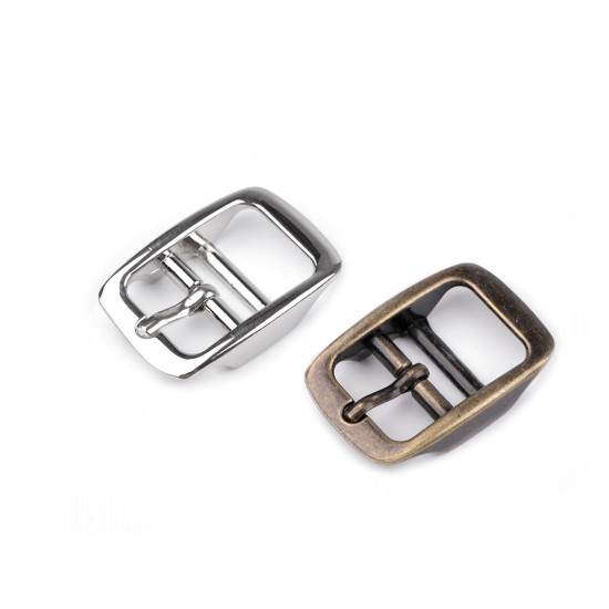 Metallschnalle/gürtelschnalle, durchzug 15 mm - Nickel (1 Stück) Metallschnalle/gürtelschnalle, durchzug 15 mm - Nickel (1 Stück)
