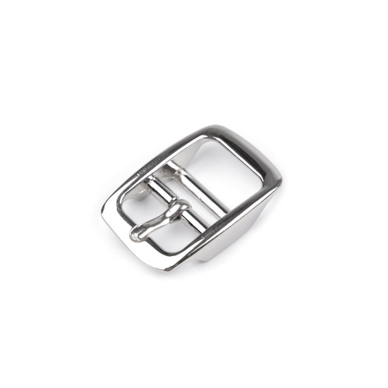 Metallschnalle/gürtelschnalle, durchzug 15 mm - Nickel (1 Stück) Metallschnalle/gürtelschnalle, durchzug 15 mm - Nickel (1 Stück)