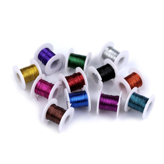 Drucik dekoracyjny ø0,3 mm, zestaw 12 szt. - Mix (1 Zestaw) Drucik dekoracyjny ø0,3 mm, zestaw 12 szt. - Mix (1 Zestaw)