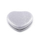 Cosmetic mirror heart, metallic - Silver light (1 Piece) Cosmetic mirror heart, metallic - Silver light (1 Piece)