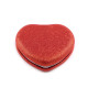 Cosmetic mirror heart, metallic - Silver light (1 Piece) Cosmetic mirror heart, metallic - Silver light (1 Piece)