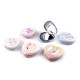 Cosmetic mirror, heart with butterfly - Pink (1 Piece) Cosmetic mirror, heart with butterfly - Pink (1 Piece)