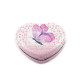 Cosmetic mirror, heart with butterfly - Pink (1 Piece) Cosmetic mirror, heart with butterfly - Pink (1 Piece)
