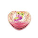 Cosmetic mirror, heart with butterfly - Pink (1 Piece) Cosmetic mirror, heart with butterfly - Pink (1 Piece)