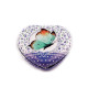 Cosmetic mirror, heart with butterfly - Pink (1 Piece) Cosmetic mirror, heart with butterfly - Pink (1 Piece)