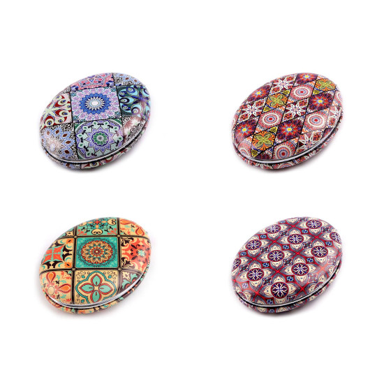 Cosmetic mirror mandala - Light red (1 Piece) Cosmetic mirror mandala - Light red (1 Piece)