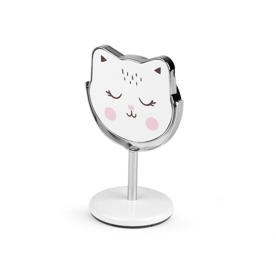 Cosmetic table mirror, cat - Pink (1 Piece) Cosmetic table mirror, cat - Pink (1 Piece)