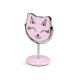 Cosmetic table mirror, cat - Pink (1 Piece) Cosmetic table mirror, cat - Pink (1 Piece)