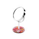 Cosmetic table mirror with rhinestones, mandala - Darksalmon (1 Piece) Cosmetic table mirror with rhinestones, mandala - Darksalmon (1 Piece)