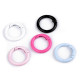 Spring o rings, round spring clips / keyrings, painted ø25 mm - White (5 Pieces) Spring o rings, round spring clips / keyrings, painted ø25 mm - White (5 Pieces)