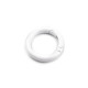 Spring o rings, round spring clips / keyrings, painted ø25 mm - White (5 Pieces) Spring o rings, round spring clips / keyrings, painted ø25 mm - White (5 Pieces)