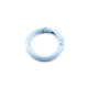 Spring o rings, round spring clips / keyrings, painted ø25 mm - White (5 Pieces) Spring o rings, round spring clips / keyrings, painted ø25 mm - White (5 Pieces)