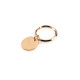 Key ring  with pendant ø20 mm - Gold classic (1 Piece)