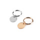 Key ring  with pendant ø20 mm - Gold classic (1 Piece)