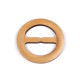 Wooden clip / buckle for clothes and macrame, ø60 mm, pulling hole 40 mm - Brown (1 Piece) Wooden clip / buckle for clothes and macrame, ø60 mm, pulling hole 40 mm - Brown (1 Piece)