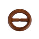 Wooden clip / buckle for clothes and macrame, ø60 mm, pulling hole 40 mm - Brown (1 Piece) Wooden clip / buckle for clothes and macrame, ø60 mm, pulling hole 40 mm - Brown (1 Piece)