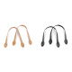 Anses de sac en cuir, produit brut, longueur 50 cm - Beige (10 Pièces) Anses de sac en cuir, produit brut, longueur 50 cm - Beige (10 Pièces)