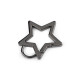 Karabińczyk metalowy gwiazda, otwór do przewlekania 12 mm - Różowozłota (5 Sztuki) Karabińczyk metalowy gwiazda, otwór do przewlekania 12 mm - Różowozłota (5 Sztuki)