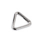 Triangle carabiner snap hook, 25 mm - Black nickel (10 Pieces)