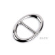 Design-schnalle mit geschliffenen steinchen, durchzug 19 mm - Crystal (1 Stück) Design-schnalle mit geschliffenen steinchen, durchzug 19 mm - Crystal (1 Stück)