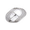 Design-gürtelschnalle aus metall mit geschliffenen steinchen, durchzug 25 mm - Crystal (2 Stücke)