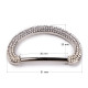Design buckle with rhinestones, pulling hole 30 mm - Crystal (2 Pieces) Design buckle with rhinestones, pulling hole 30 mm - Crystal (2 Pieces)