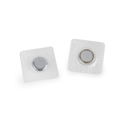 Invisible / hidden magnetic fasteners to sew on ø12 mm - Transparent (10 Pairs)