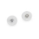 Invisible / hidden magnetic fasteners to sew on ø8 mm - Transparent (10 Pairs) Invisible / hidden magnetic fasteners to sew on ø8 mm - Transparent (10 Pairs)