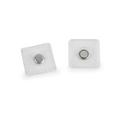 Invisible / hidden magnetic fasteners to sew on ø8 mm - Transparent (10 Pairs)