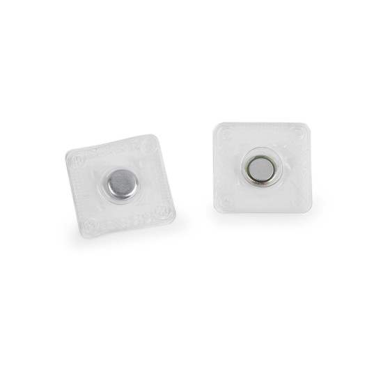 Invisible / hidden magnetic fasteners to sew on ø8 mm - Transparent (10 Pairs) Invisible / hidden magnetic fasteners to sew on ø8 mm - Transparent (10 Pairs)