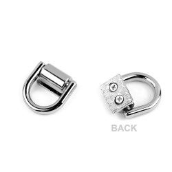 Handbag strap buckle, width 16 mm - Nickel (10 Sets)