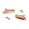 Accesoriu / catarama posete - Auriu rose (1 Pereche)