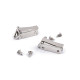 Handbag / purse strap buckle - Nickel (1 Pair) Handbag / purse strap buckle - Nickel (1 Pair)