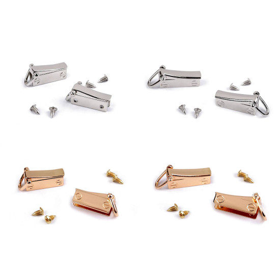Handbag / purse strap buckle - Nickel (1 Pair) Handbag / purse strap buckle - Nickel (1 Pair)
