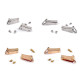 Handbag / purse strap buckle - Nickel (1 Pair) Handbag / purse strap buckle - Nickel (1 Pair)