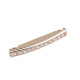Design ornament with rhinestones to sew-on - Pink gold (9 Pieces)