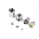 Hand press dies mold set for self-cover buttons on a baseball cap - Nickel (2 Sets) Hand press dies mold set for self-cover buttons on a baseball cap - Nickel (2 Sets)