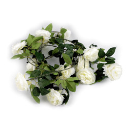 Artificial flower garland, rose - Cream lightest (1 Piece)