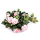 Artificial flower garland, rose - Cream lightest (3 Pieces) Artificial flower garland, rose - Cream lightest (3 Pieces)