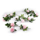 Artificial flower garland, rose - Cream lightest (3 Pieces) Artificial flower garland, rose - Cream lightest (3 Pieces)