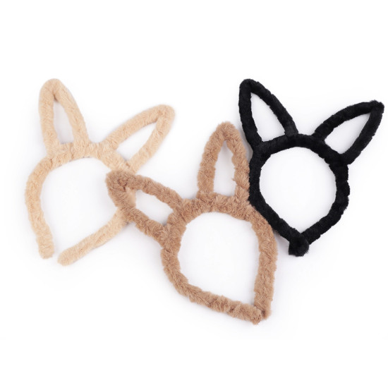 Fur headband - Lightbeige (3 Pieces)
