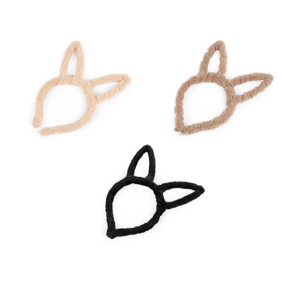 Fur headband - Lightbeige (3 Pieces)