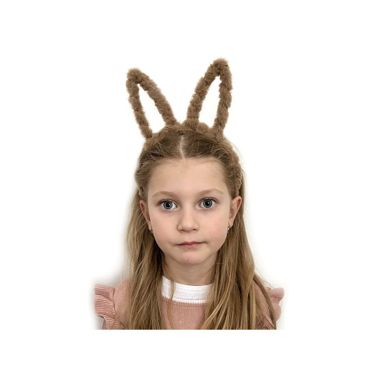 Fur headband - Lightbeige (3 Pieces)