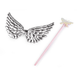 Carnival / party costume - fairy, angel - Silver (1 Set)