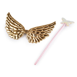 Carnival / party costume - fairy, angel - Gold (1 Set)