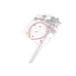 Carnival / party costume - heart, star - Silver (1 Set)