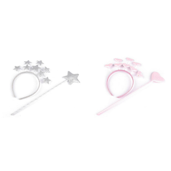 Carnival / party costume - heart, star - Silver (1 Set) Carnival / party costume - heart, star - Silver (1 Set)
