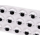 Self-adhesive wiggle eyes with eyelashes ø10 and 12 mm - Black (1 Card) Self-adhesive wiggle eyes with eyelashes ø10 and 12 mm - Black (1 Card)